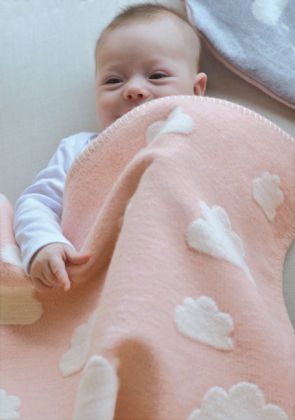 Wölkchen Babydecke