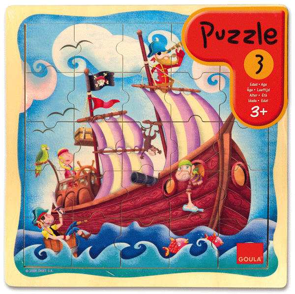 Puzzle Seeräuberschiff 25 Teile | Land Of Toys