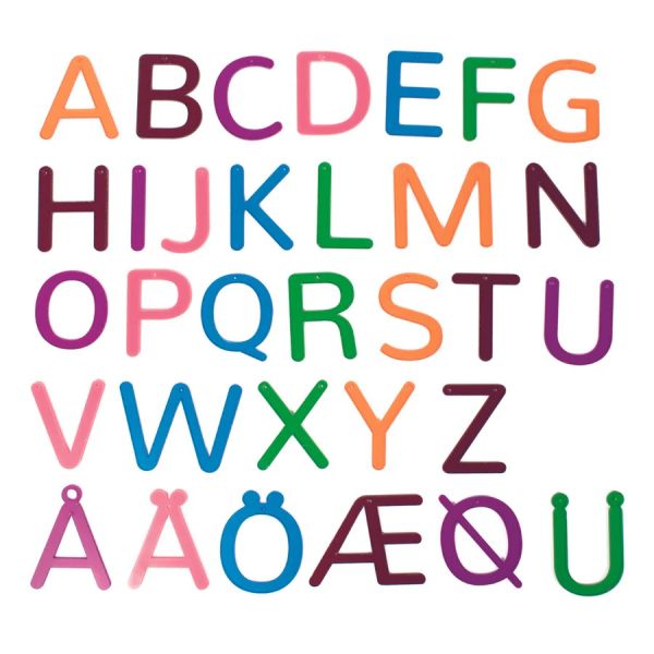 32 transluzente Buchstaben