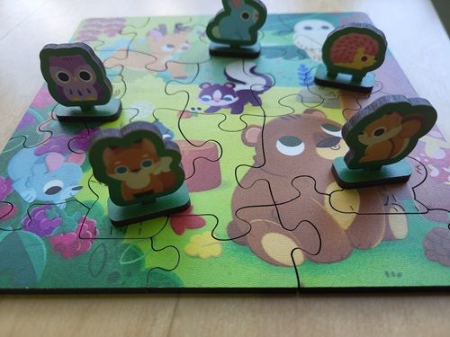 Fröhliche Waldfreunde Holz-Puzzle