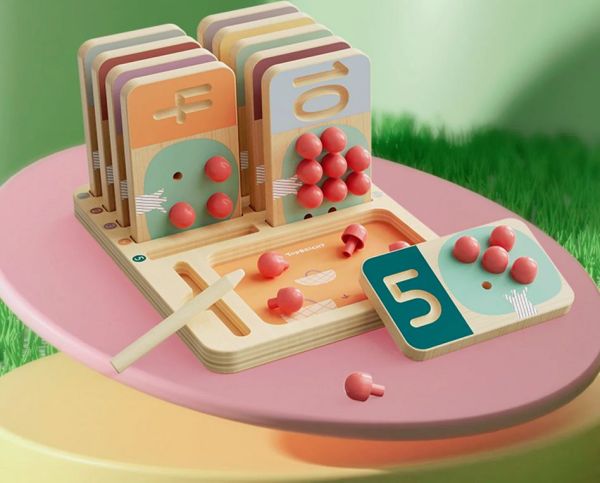 Taktiler Früchte-Zahlentrainer
